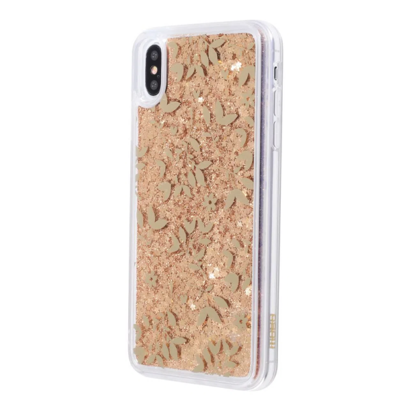 TPU MOBO IPHONE XS MAX LEAVES GOLD - Imagen 3
