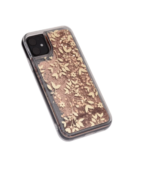 TPU MOBO IPHONE 11 LEAVES GOLD - Imagen 3