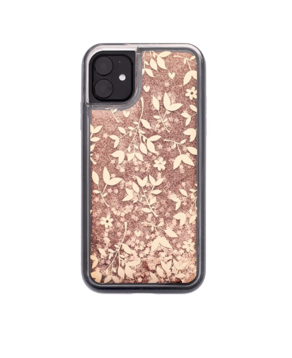 TPU MOBO IPHONE 11 LEAVES GOLD - Imagen 4