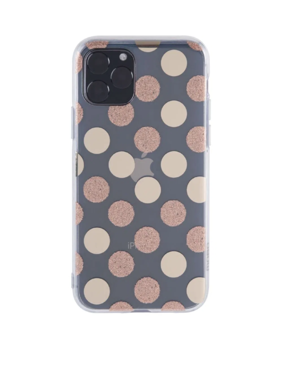 TPU MOBO IPHONE 11 PRO DOTS GOLD - Imagen 3