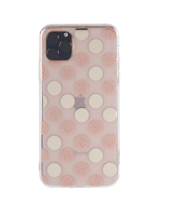 TPU MOBO IPHONE 11 PRO MAX DOTS GOLD - Imagen 2