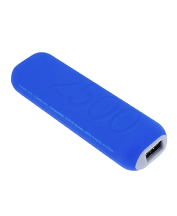 CARGADOR PORTATIL AZUL 2500 MAH MOBO