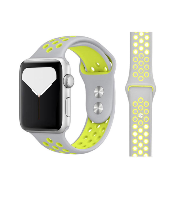 MALLA RELOJ 38/40 AIREADO GRIS/VERDE LIM