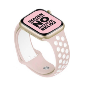 MALLA RELOJ 42/44/45 AIREADO ROSA/BLANCO