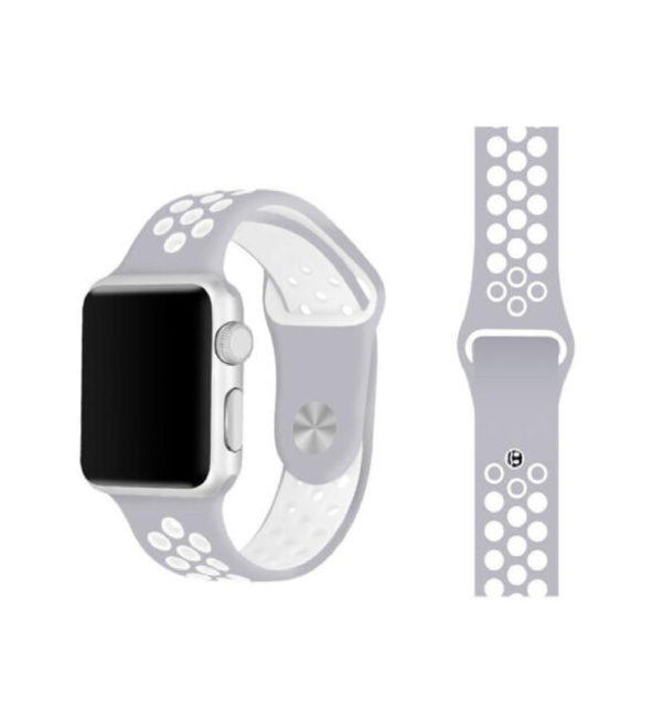 MALLA RELOJ 38/40 AIREADO GRIS/BLANCO
