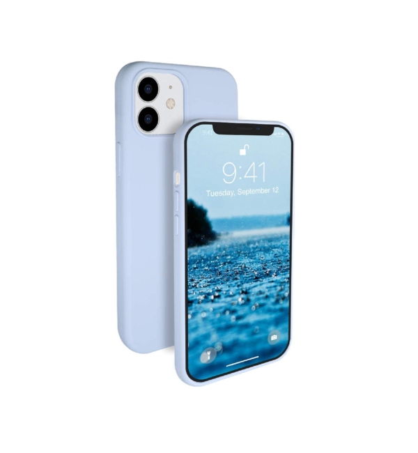TPU SILICONE IPHONE 12 MINI CELESTE 5.4 - Imagen 2