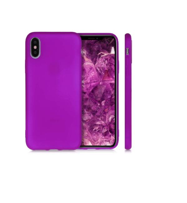 TPU SILICONE IPHONE XS LILA