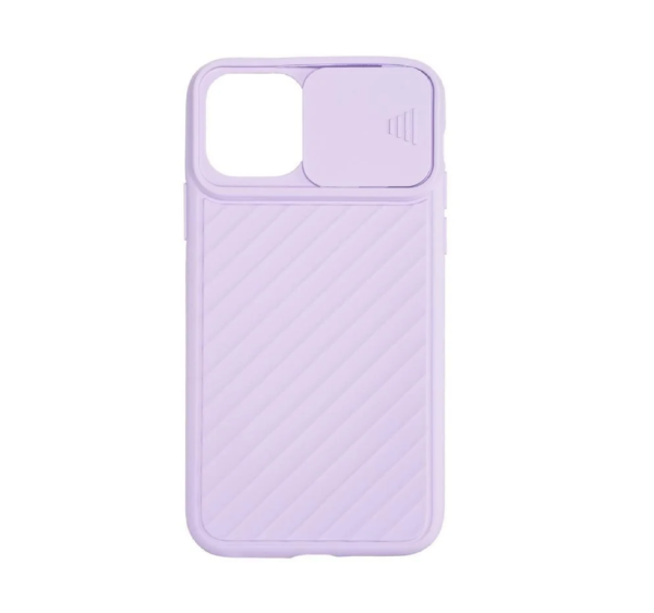 TPU IPHONE 11 CUBRE CAMARA LILA 6.1