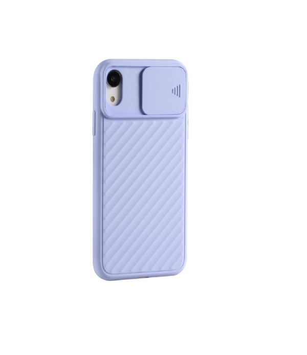 TPU IPHONE XR CUBRE CAMARA LILA