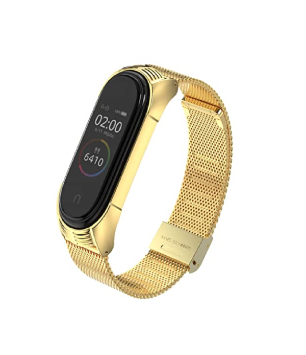 MALLA METAL DORADO MI BAND 4
