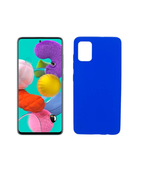 TPU SILICONE A51 AZUL FRANCIA