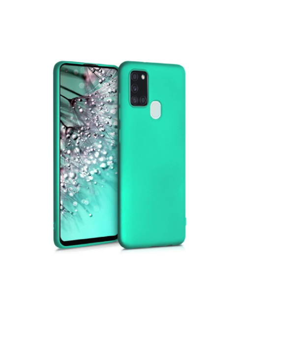 TPU SILICONE S21S VERDE AGUA