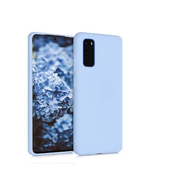 TPU SILICONE S20 FE CELESTE - Imagen 2