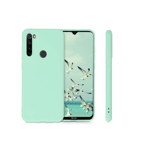 TPU SILICONE MI NOTE 8 VERDE AGUA