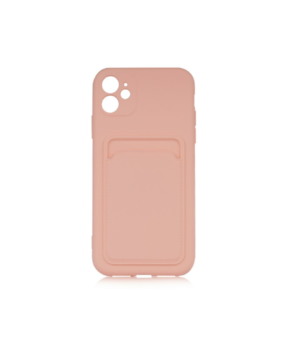 TPU IPHONE 11 PORTA TARJETA ROSA 6.1