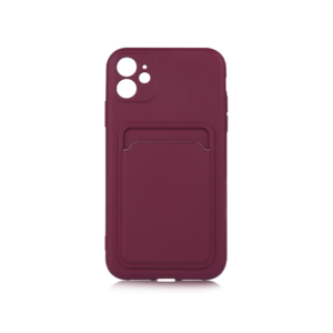 TPU IPHONE 11 PORTA TARJETA GRANATE 6.1
