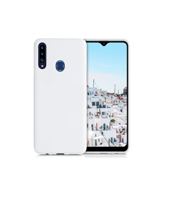 TPU SILICONE A20S BLANCO