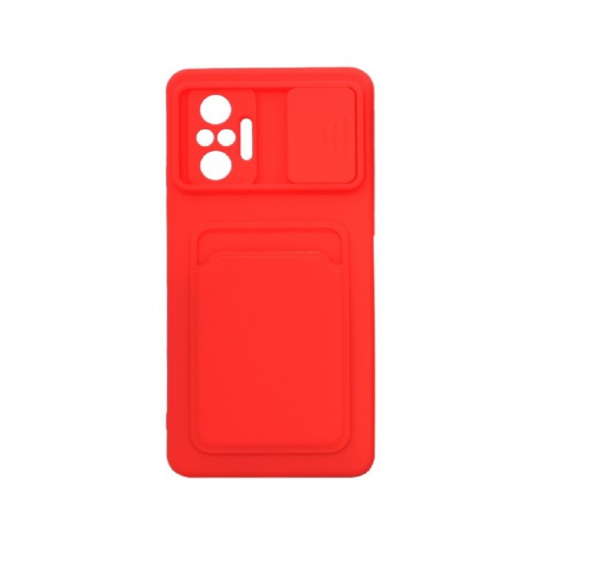 TPU NOTE 10 PRO PORTA TARJETA ROJO