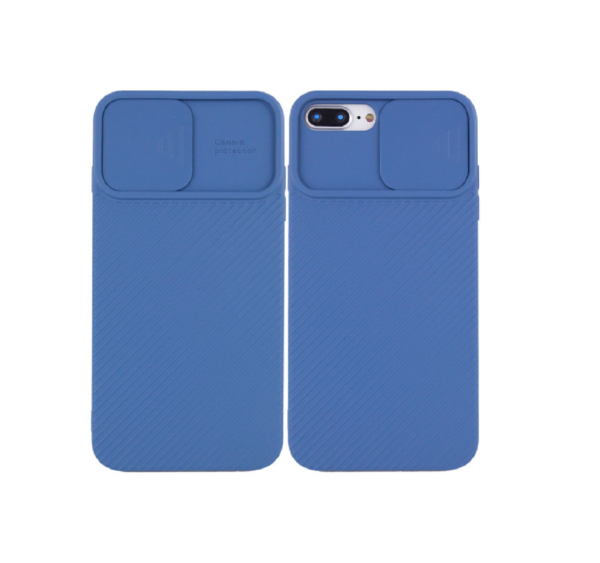 TPU IPHONE 8 PLUS CUBRE CAMARA AZUL
