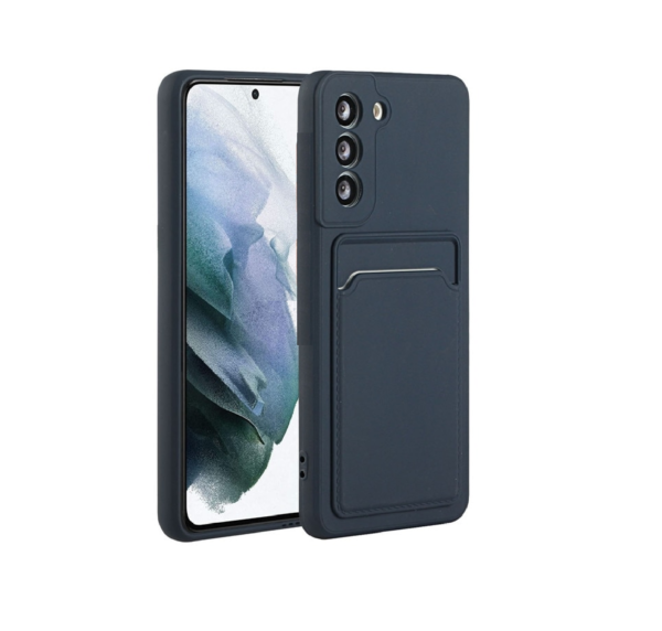 TPU S21 PORTA TARJETA AZUL