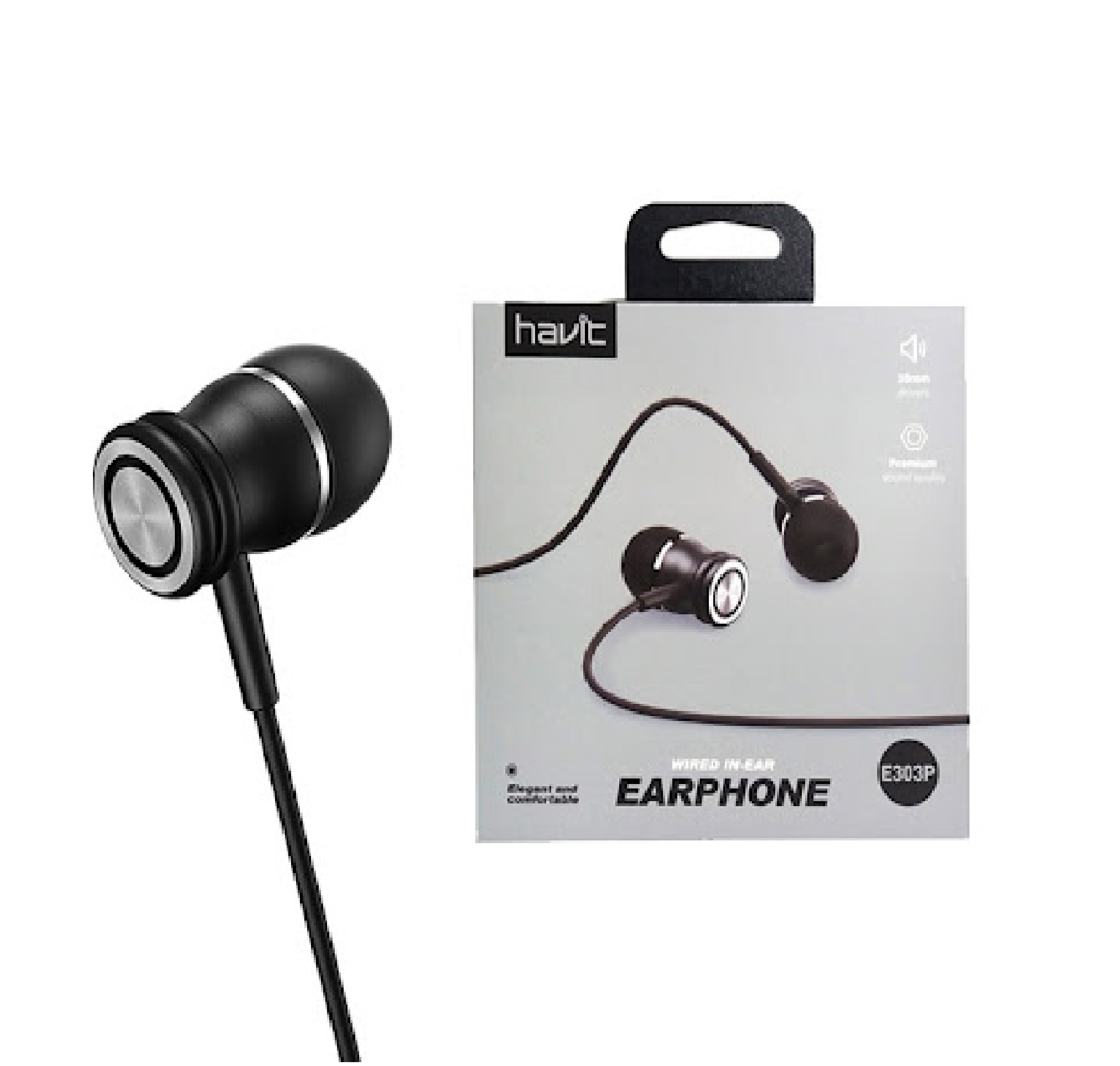 Ripley - AURICULARES DE CABLE TPE DE ALTA CALIDAD HAVIT E303P, CON