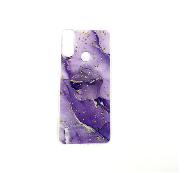 TPU SILICONE E7 DISEÑO DAMA C/POP