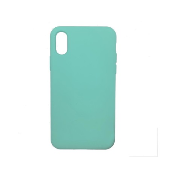 TPU SILICONE IPHONE XS VERDE AGUA