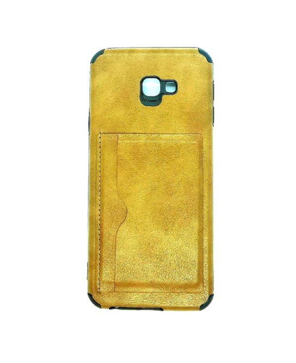 TPU J4 PLUS PORTA TARJETA MARRON CUERO