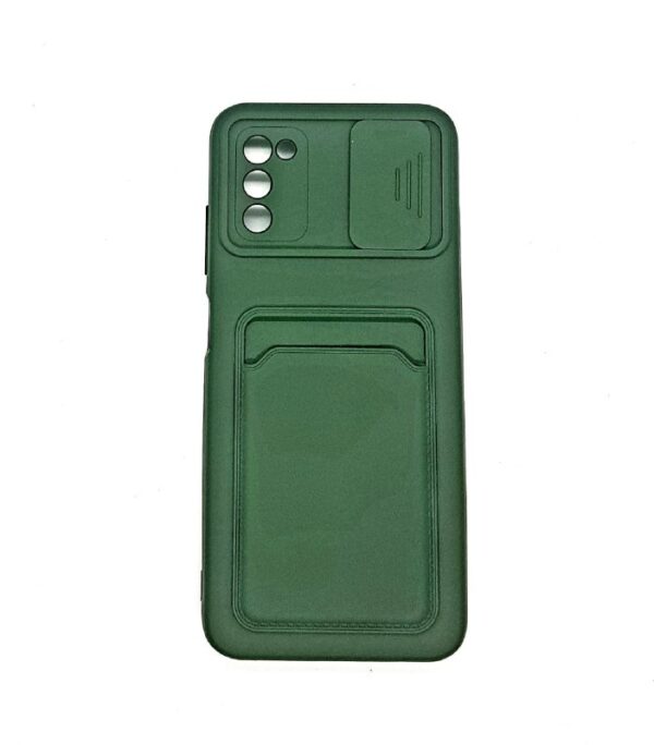 TPU A03S PORTA TARJETA VERDE