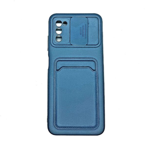 TPU A03S PORTA TARJETA AZUL