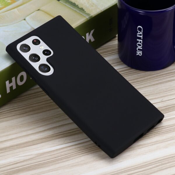 TPU SILICONE S22 ULTRA NEGRO - Imagen 2